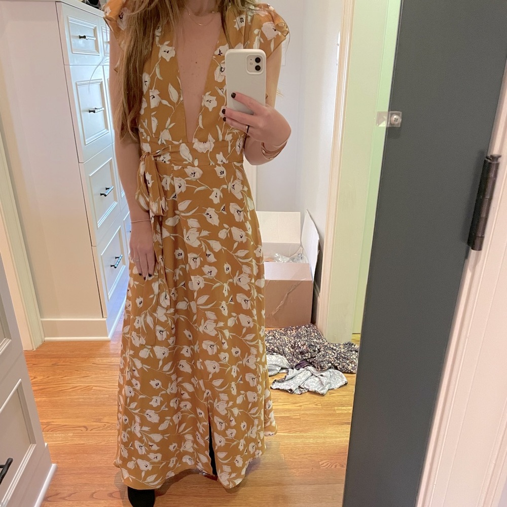 Boohoo maxi wrap dress